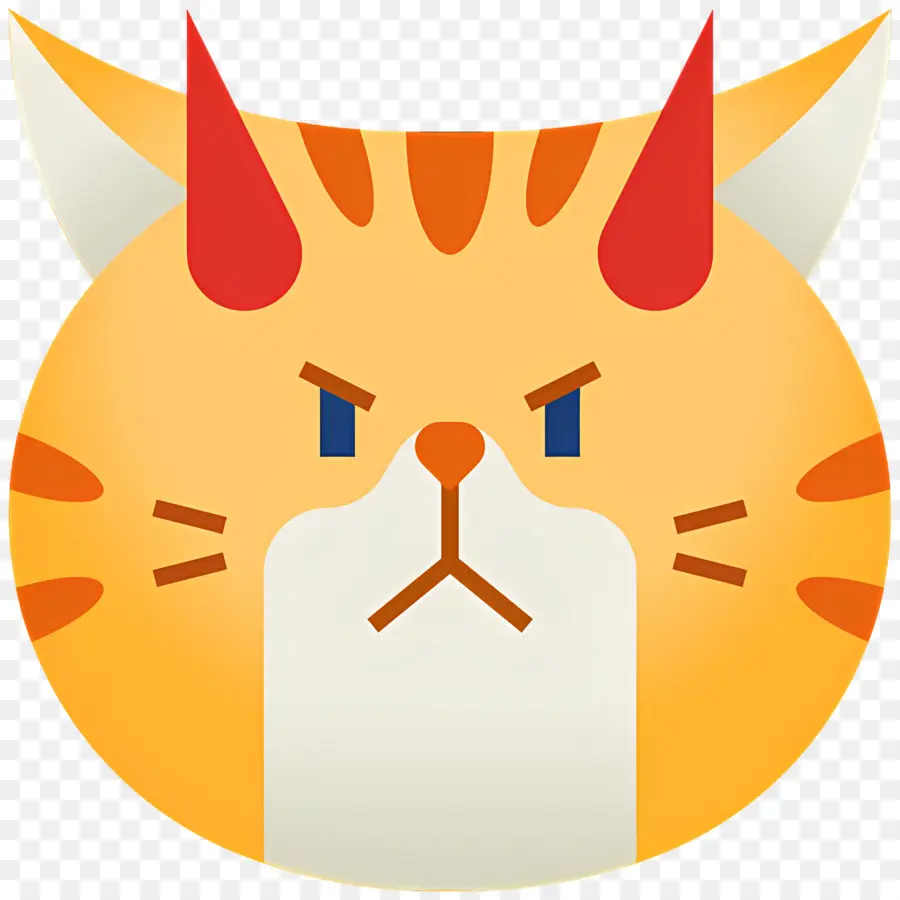 Chat Emoji，Chat Triste PNG