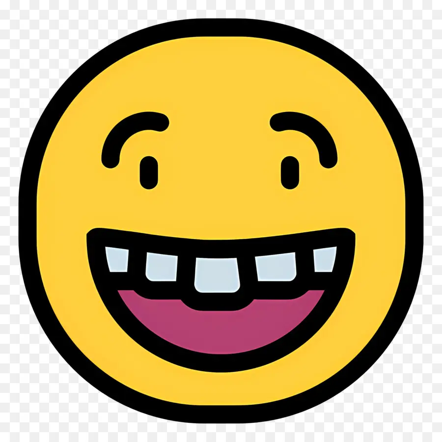 Rire Emoji，Emoji Souriant PNG