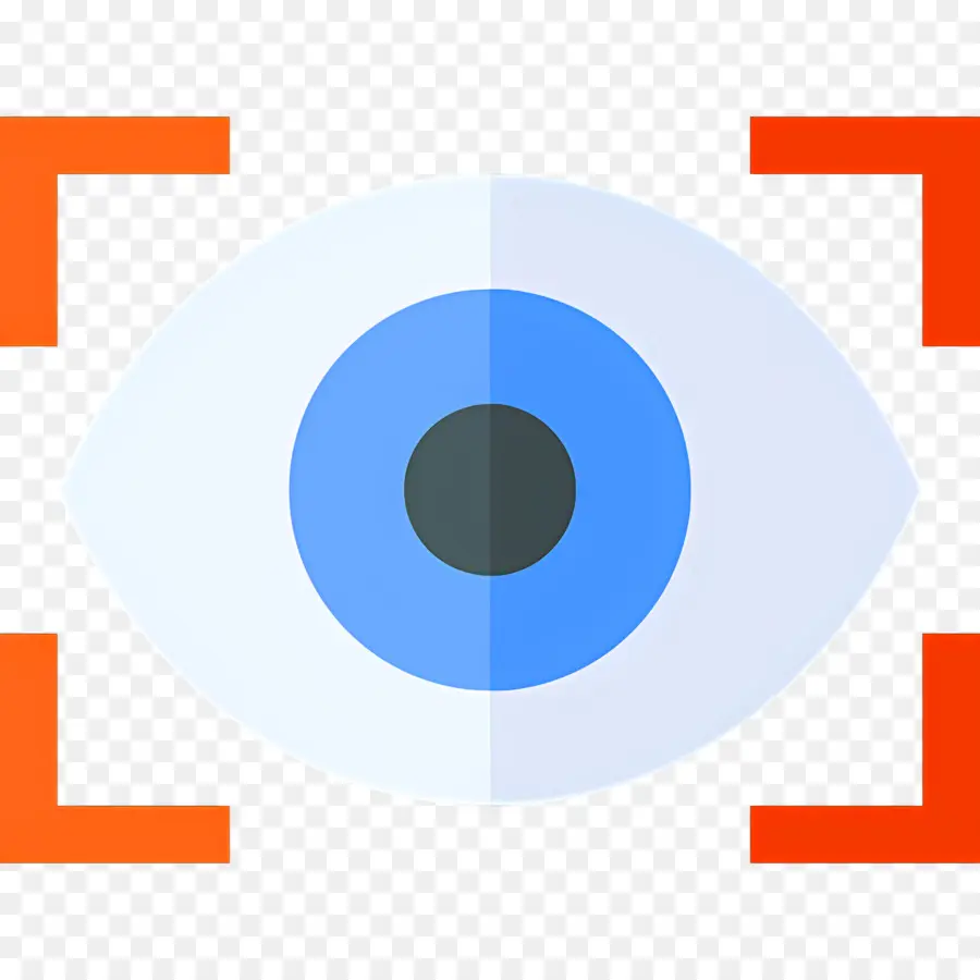 Scanner Oculaire，Oeil Avec Lignes De Mise Au Point PNG