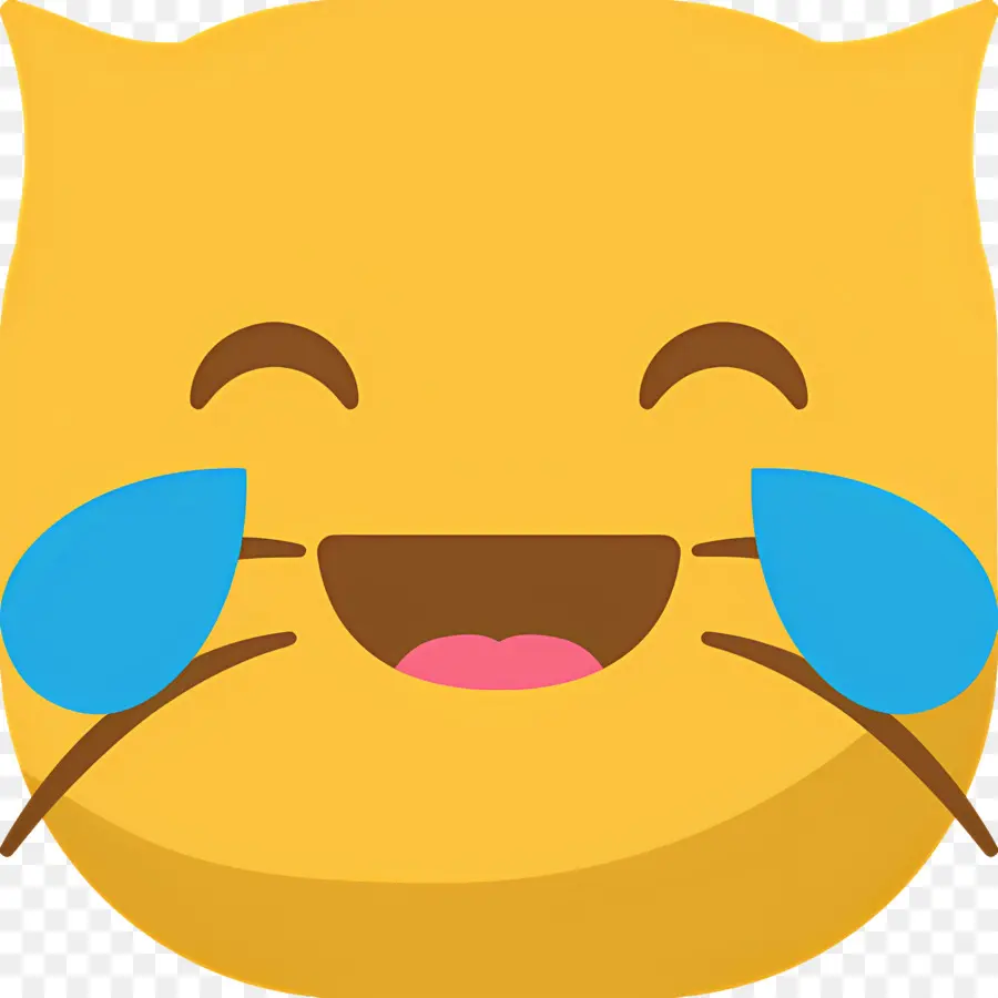 Chat Emoji，Chat Qui Rit PNG