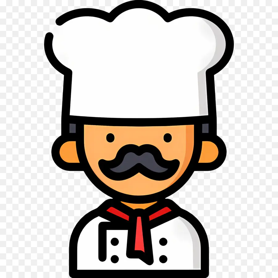 Cuisinier，Chef Avec Moustache PNG