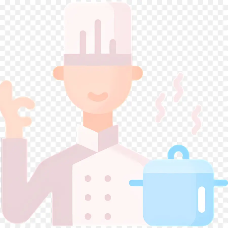 Cuisinier，Chef Avec Marmite PNG