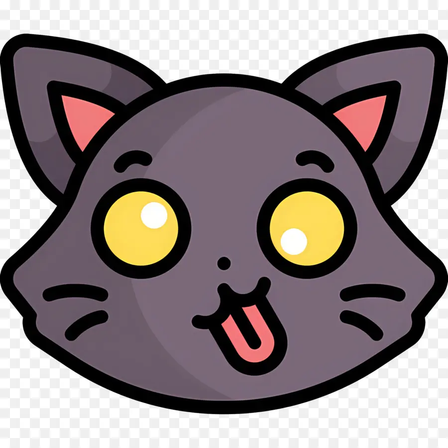 Chat Emoji，Visage De Chat Mignon PNG