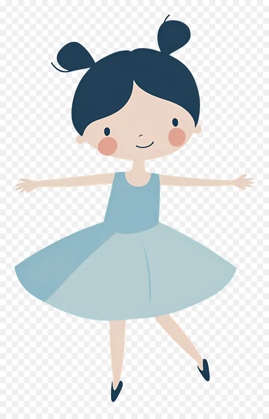 Ballet，Fille Dansante Bleue PNG