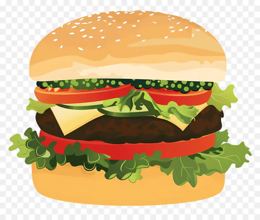 Burger Végétarien，Hamburger PNG