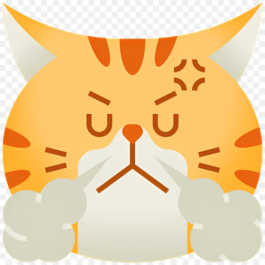 Chat Emoji，Chat Triste PNG