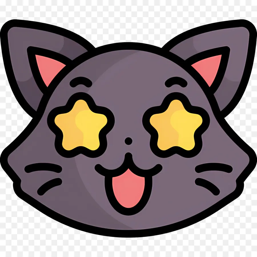 Chat Emoji，Visage De Chat Mignon PNG