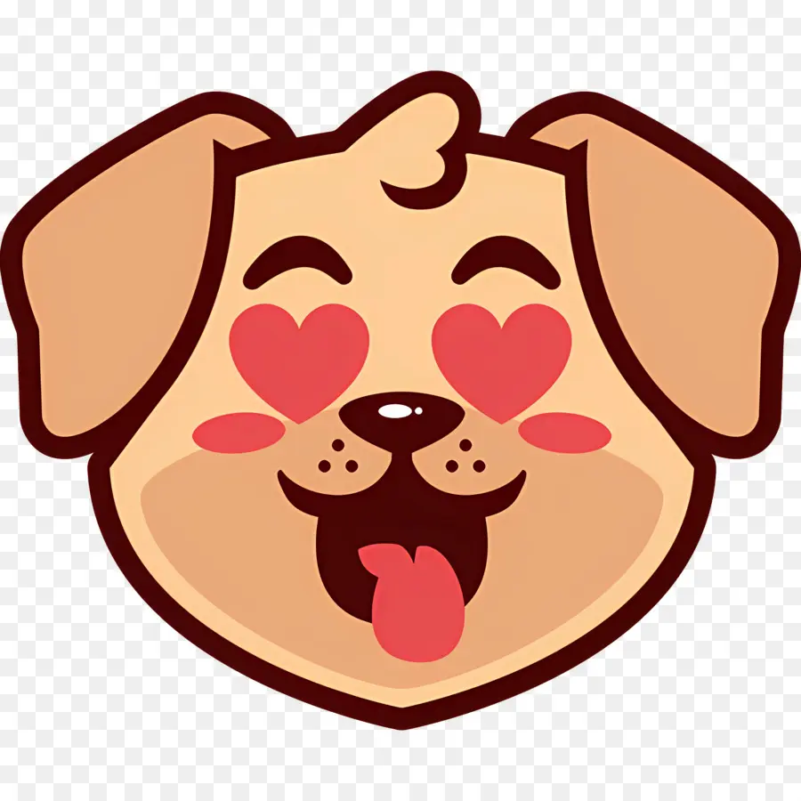 Emoji De Chien，Chien Qui Rit PNG