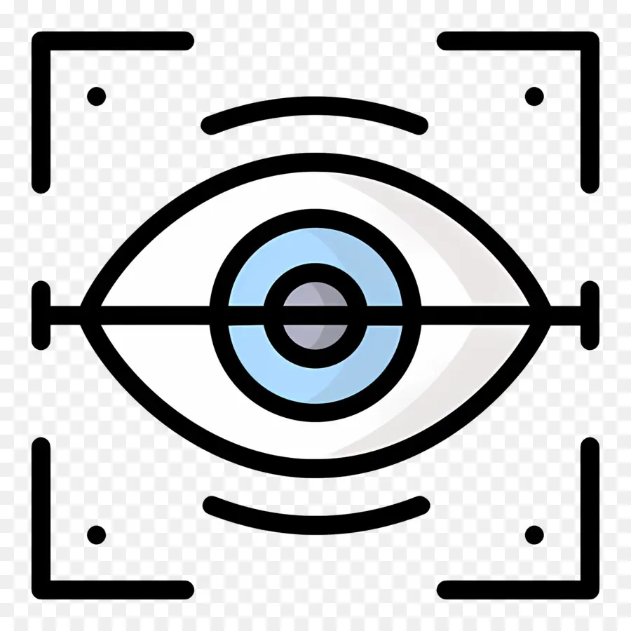 Scanner Oculaire，Oeil Avec Cible PNG