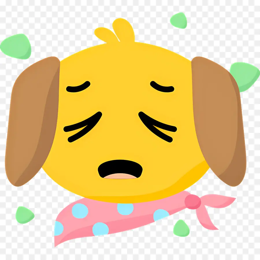 Emoji De Chien，Chien Aux Yeux étoilés PNG