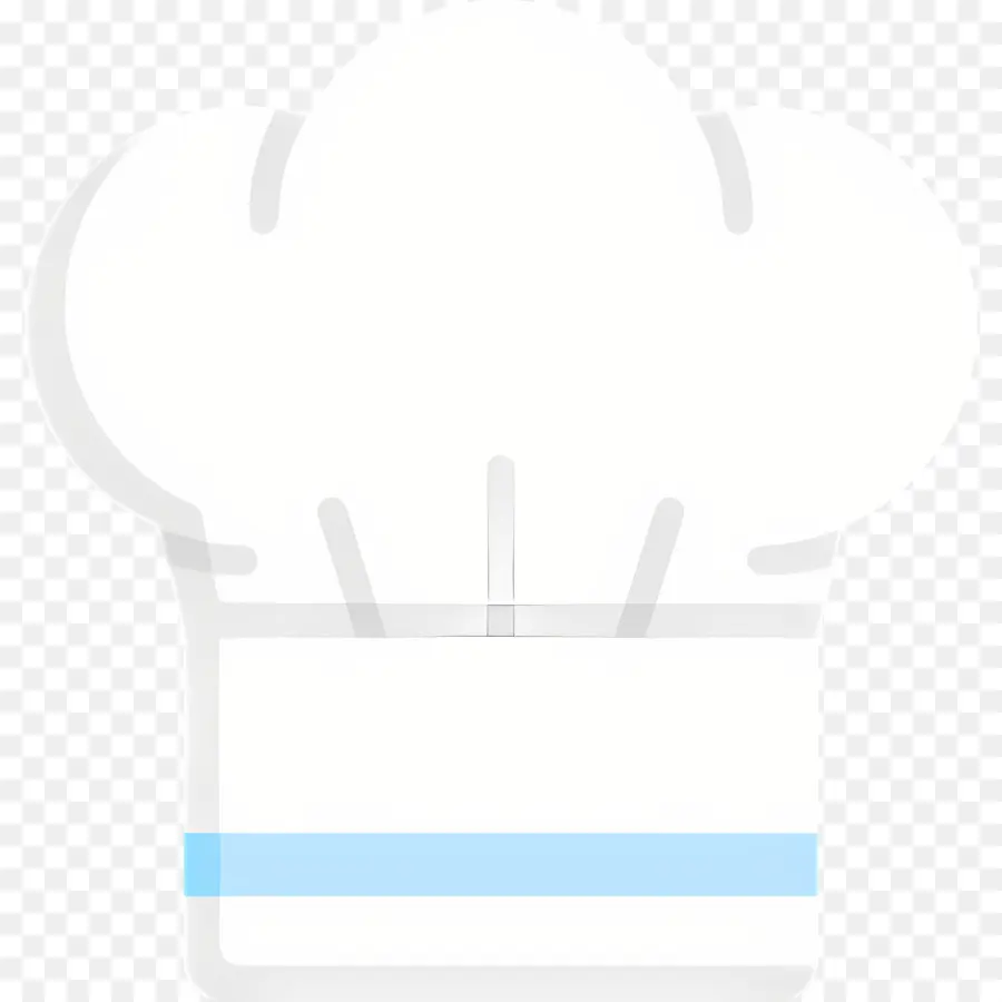 Toque，Toque De Chef Avec Bande Bleue PNG