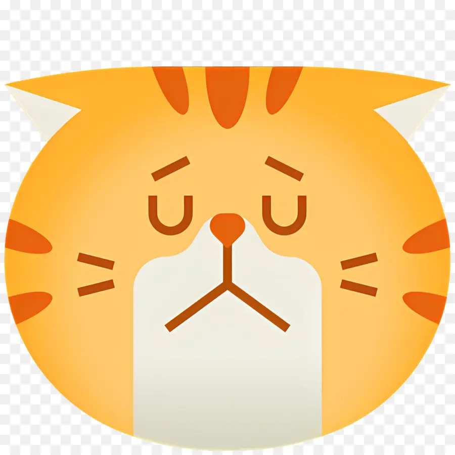 Chat Emoji，Chat Triste PNG