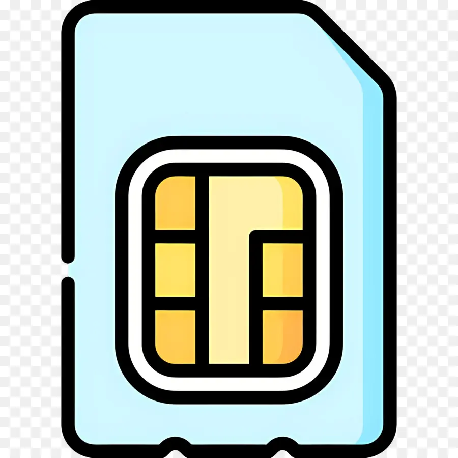 Mémoire Du Téléphone，Carte Sim Bleue PNG