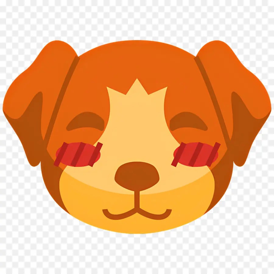 Emoji De Chien，Chien Rougissant PNG