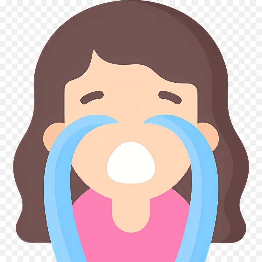 Emoji Qui Pleure，Fille Qui Pleure PNG