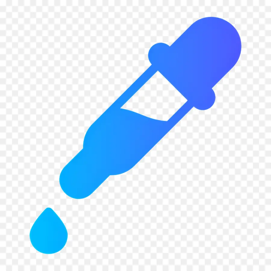 Outil Compte Gouttes，Compte Gouttes Avec Un Liquide Bleu PNG