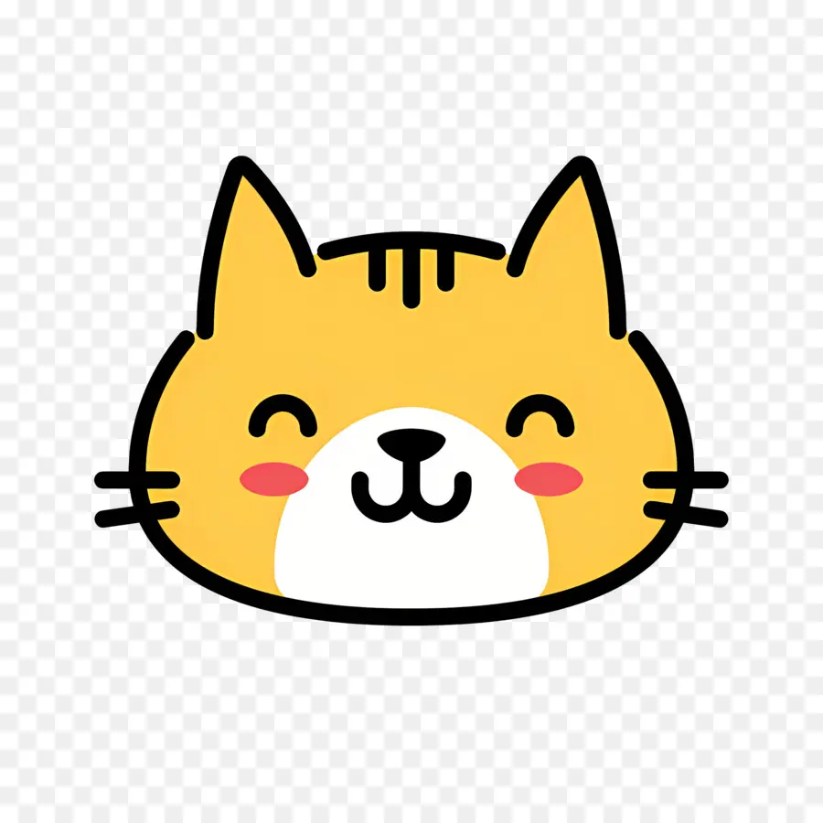 Chat Emoji，Embrasser Un Chat PNG