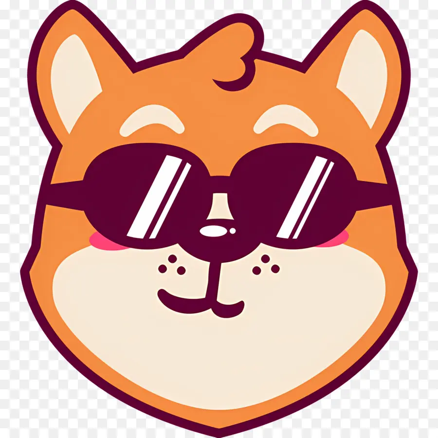 Emoji De Chien，Chien Cool PNG