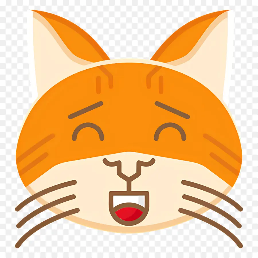 Chat Emoji，Chat Qui Rit PNG