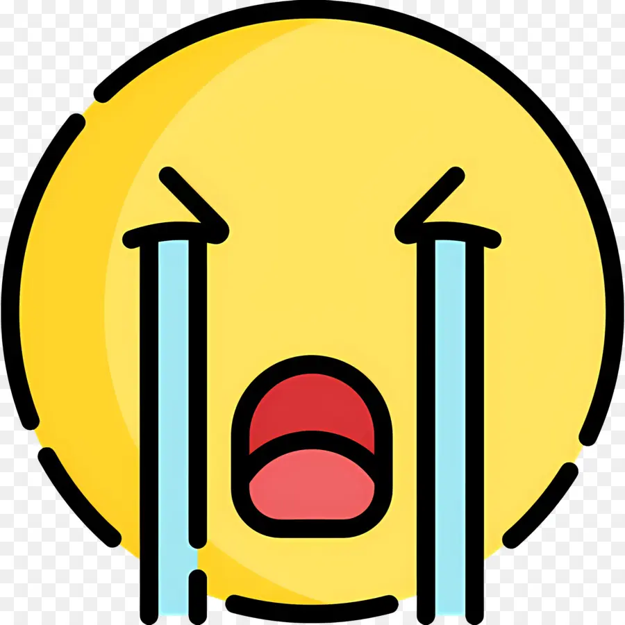 Emoji Qui Pleure，Triste PNG