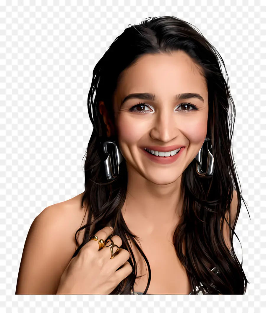 Alia Bhatt，Femme Souriante PNG