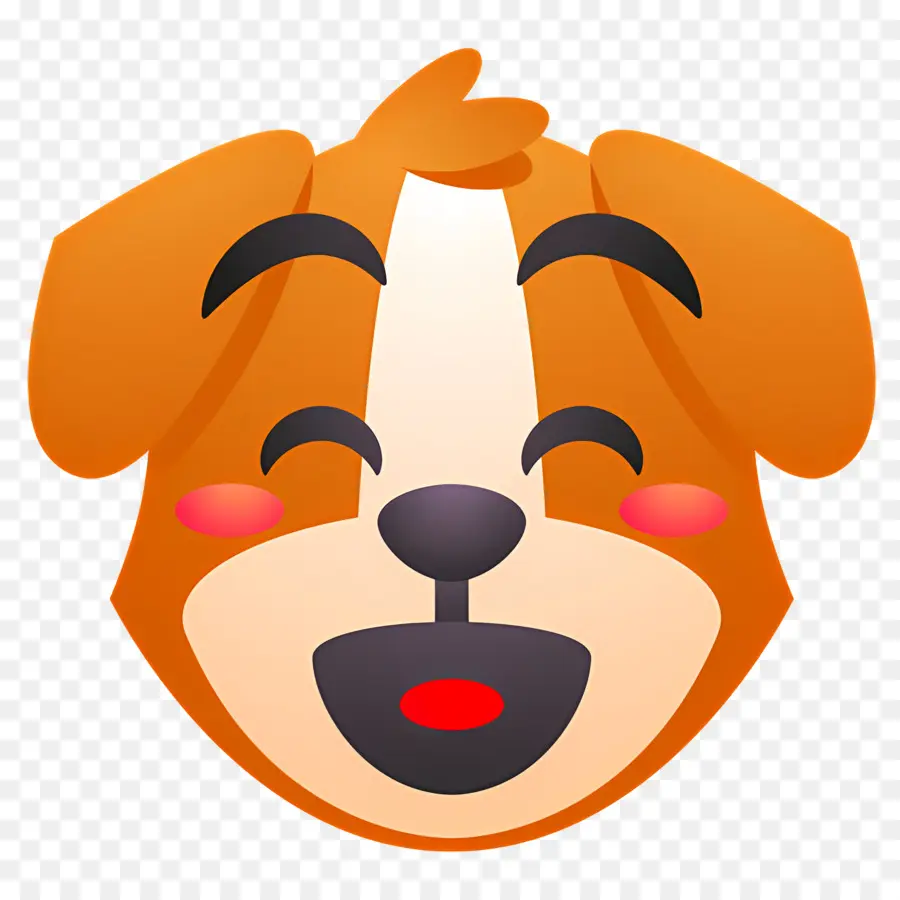 Emoji De Chien，Chien Qui Fait Un Clin D'œil PNG