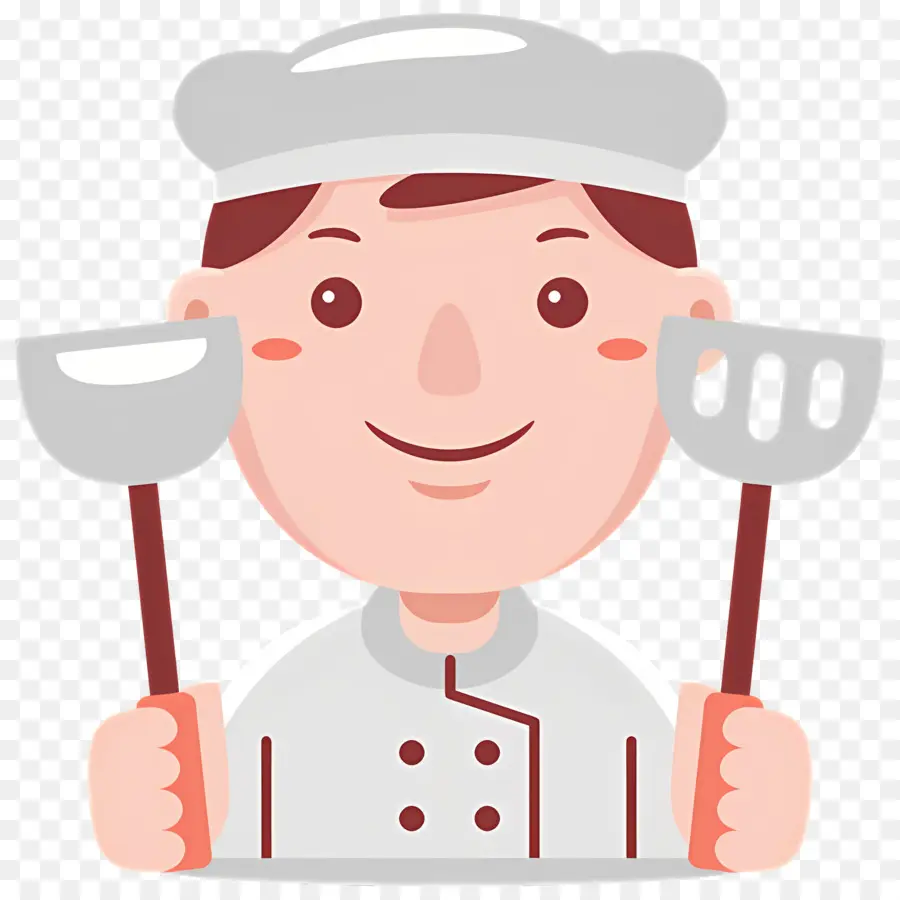 Cuisinier，Chef Avec Spatule PNG