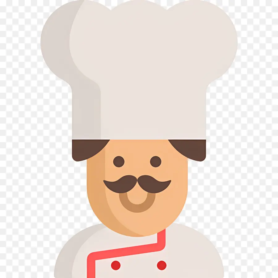 Cuisinier，Chef Avec Moustache PNG