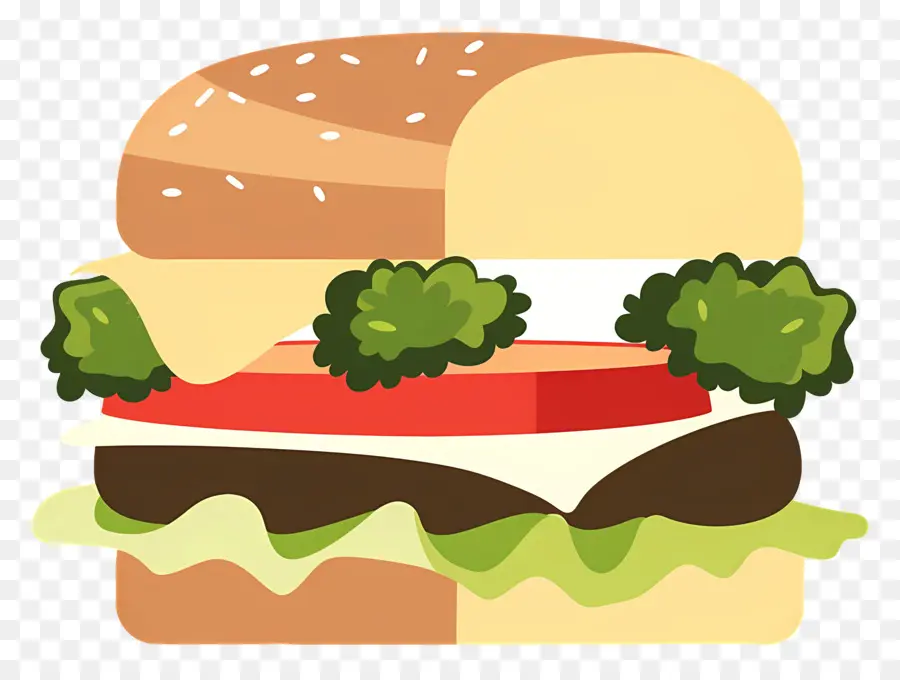 Burger Végétarien，Hamburger PNG