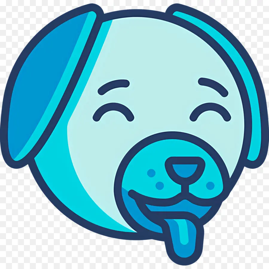 Emoji De Chien，Emoji De Chien Heureux PNG