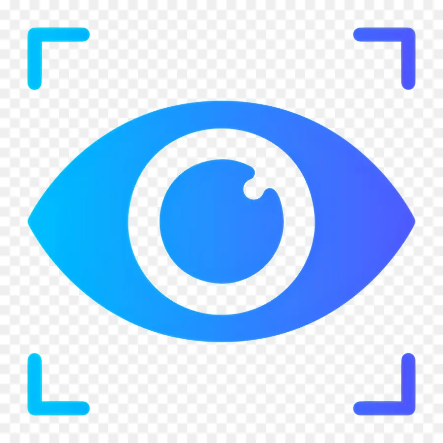 Scanner Oculaire，Oeil Avec Lignes De Mise Au Point PNG