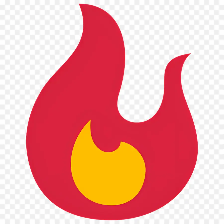 Emoji De Feu，Flamme Rouge Et Jaune PNG