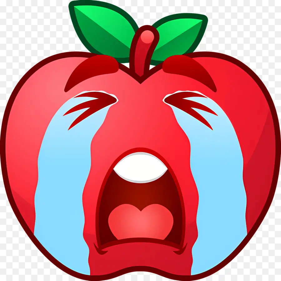 Emoji Qui Pleure，Pomme Qui Pleure PNG