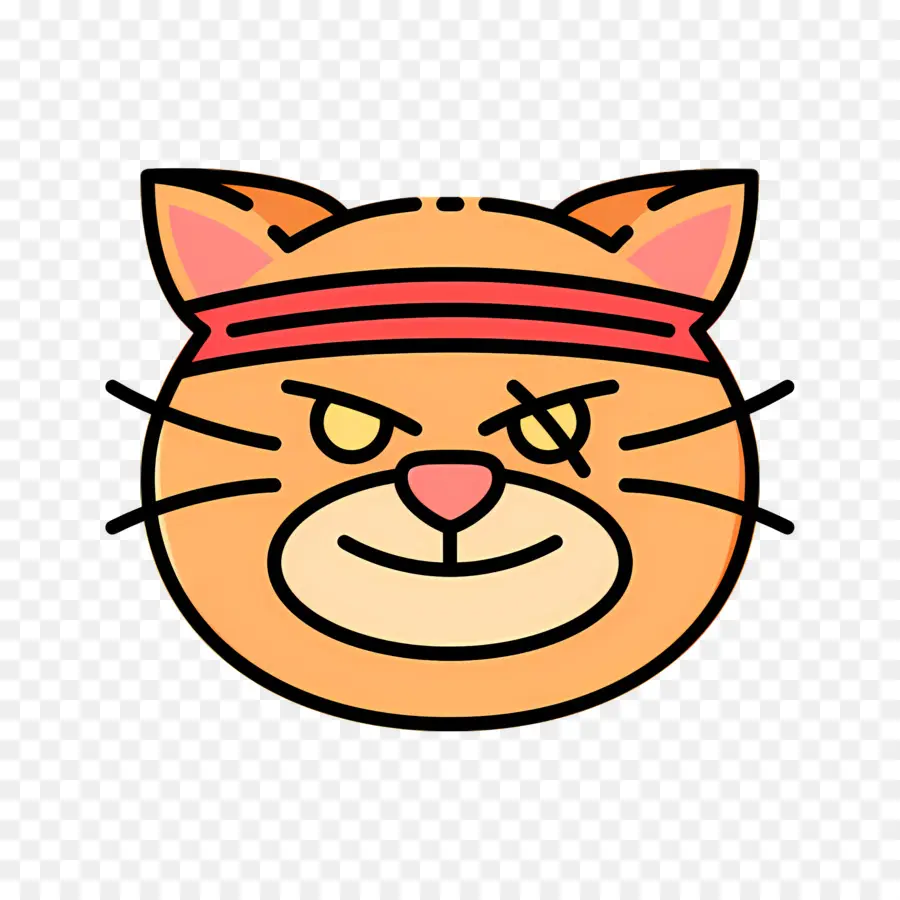 Chat Emoji，Chat En Colère PNG