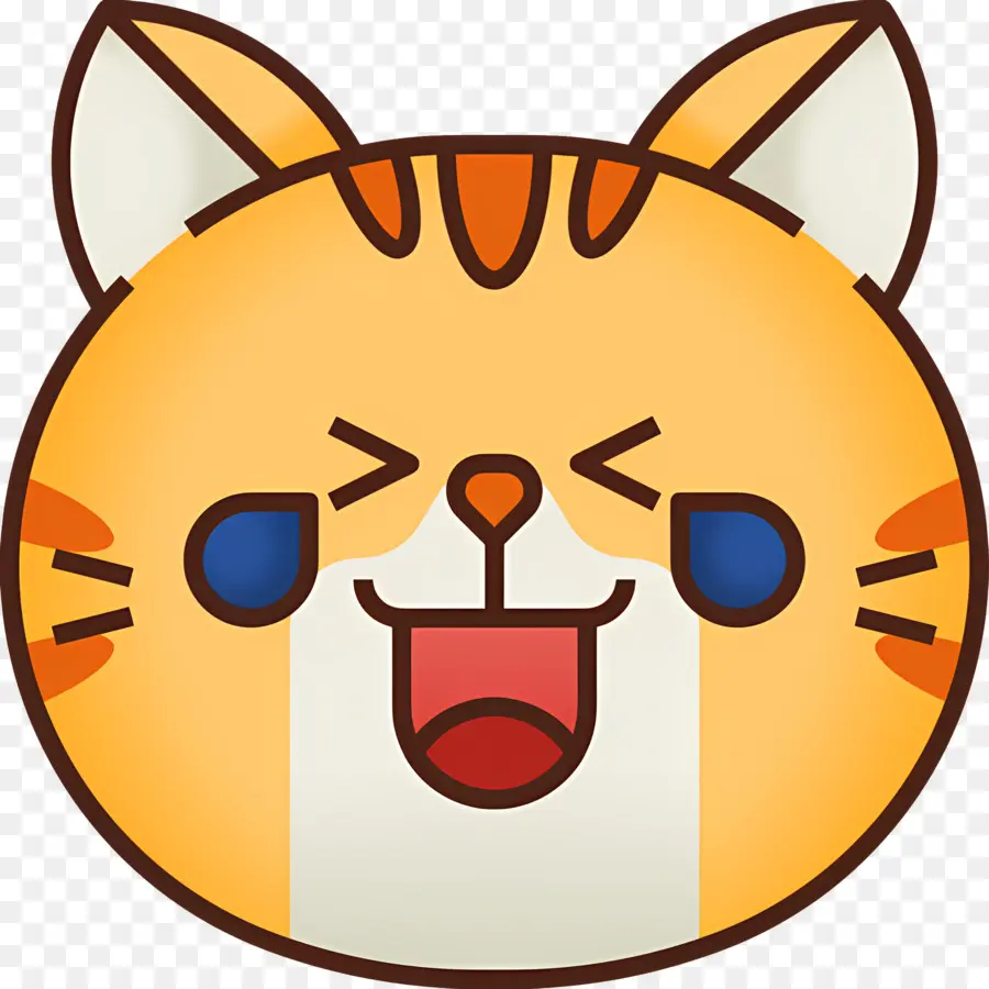 Chat Emoji，Chat Heureux PNG