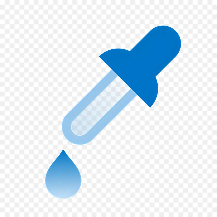 Outil Compte Gouttes，Compte Gouttes Avec Un Liquide Bleu PNG