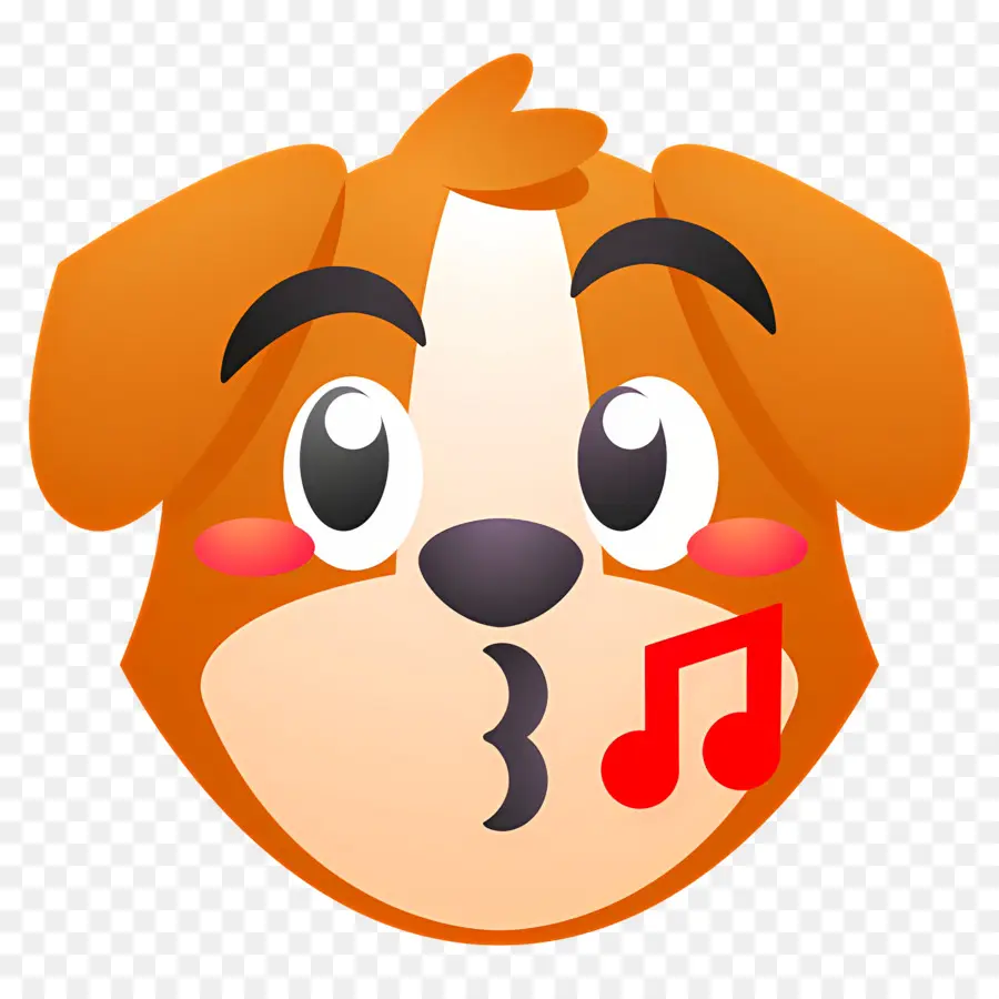 Emoji De Chien，Chien Qui Siffle PNG