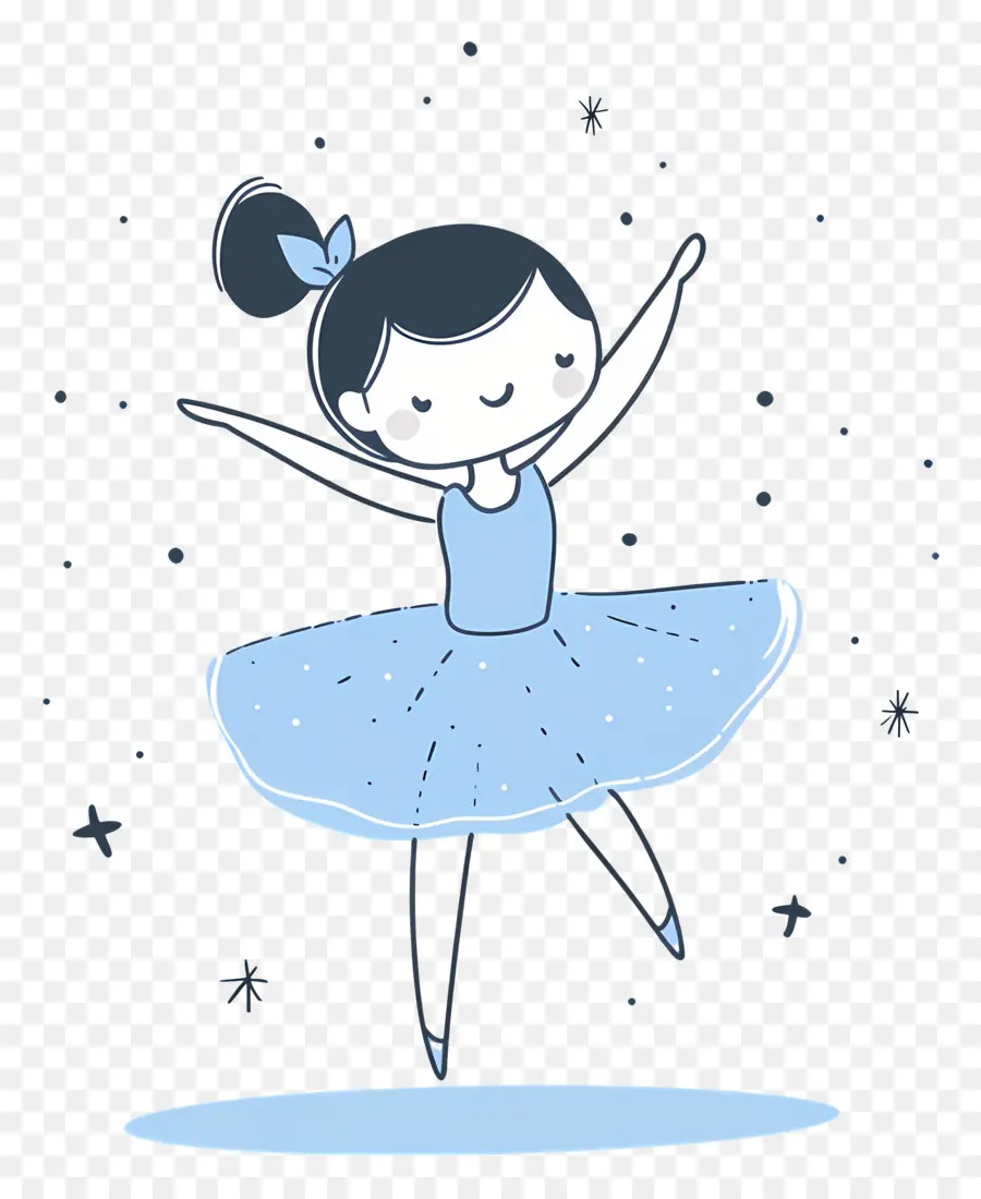 Ballet，Fille Dansante Bleue PNG