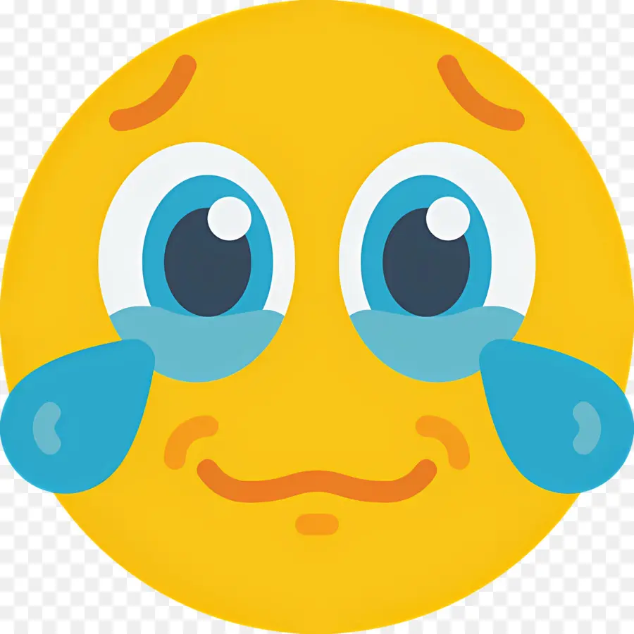 Emoji Qui Pleure，Visage Triste PNG