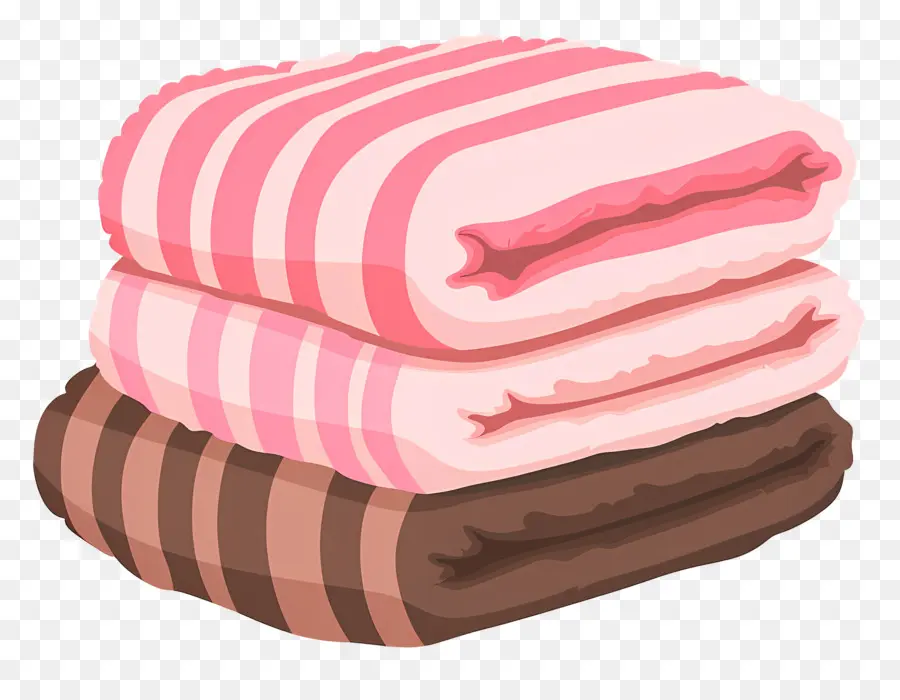 Pile De Serviettes，Serviettes Pliées PNG