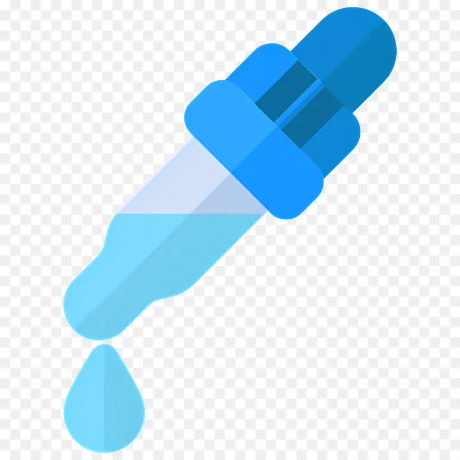 Outil Compte Gouttes，Compte Gouttes Avec Un Liquide Bleu PNG