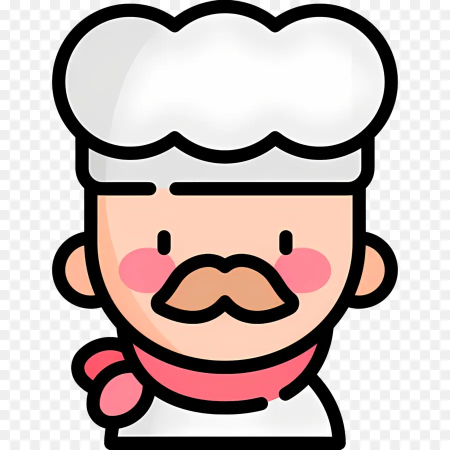 Cuisinier，Chef Avec Moustache PNG