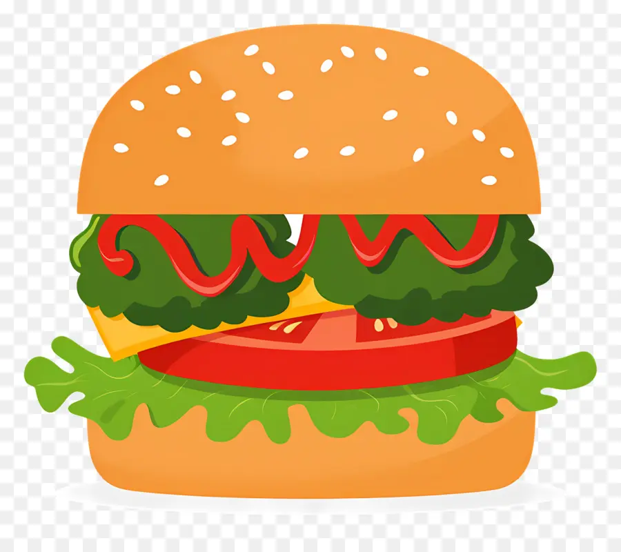 Burger Végétarien，Hamburger PNG