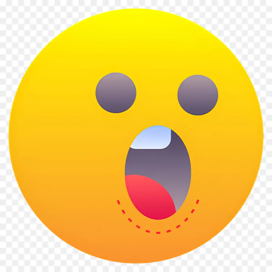 Emoji Choqué，Emoji Surpris PNG