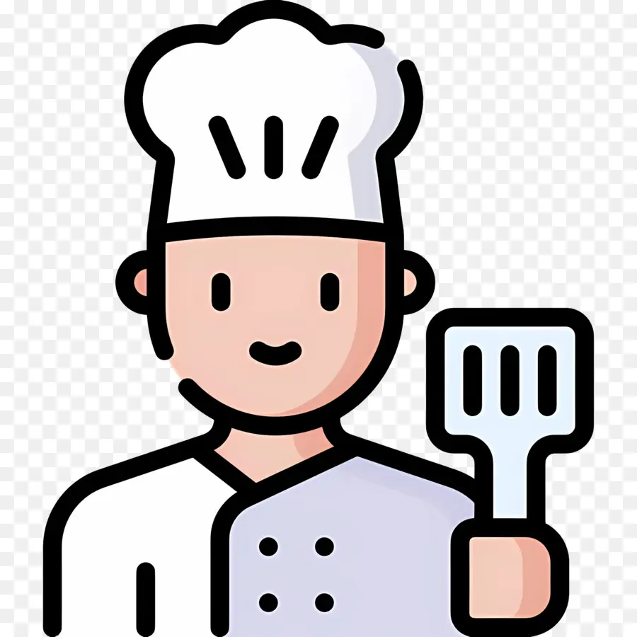 Cuisinier，Chef Avec Spatule PNG