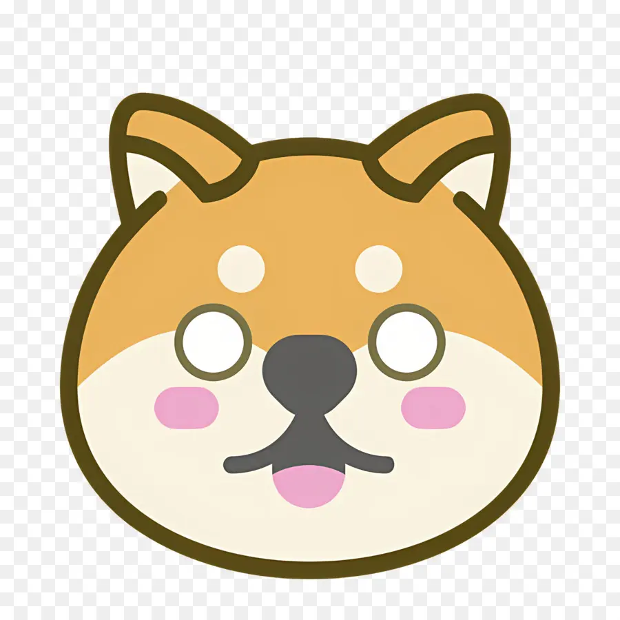 Emoji De Chien，Visage De Shiba Inu PNG