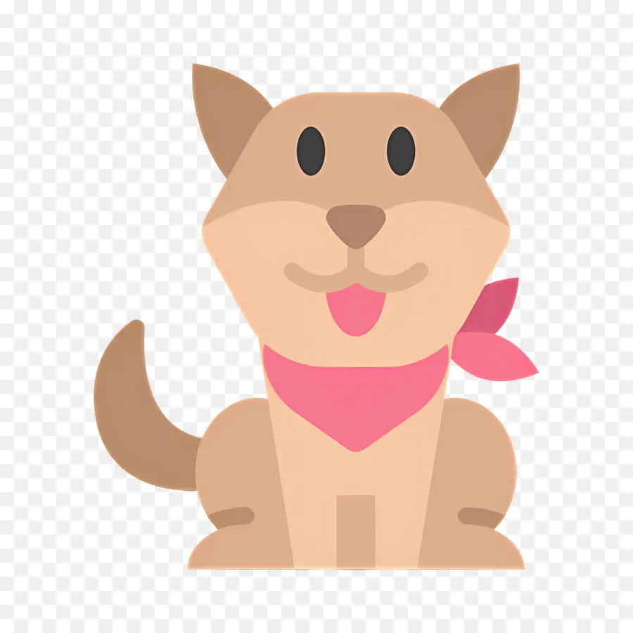 Emoji De Chien，Chien Avec Bandana PNG