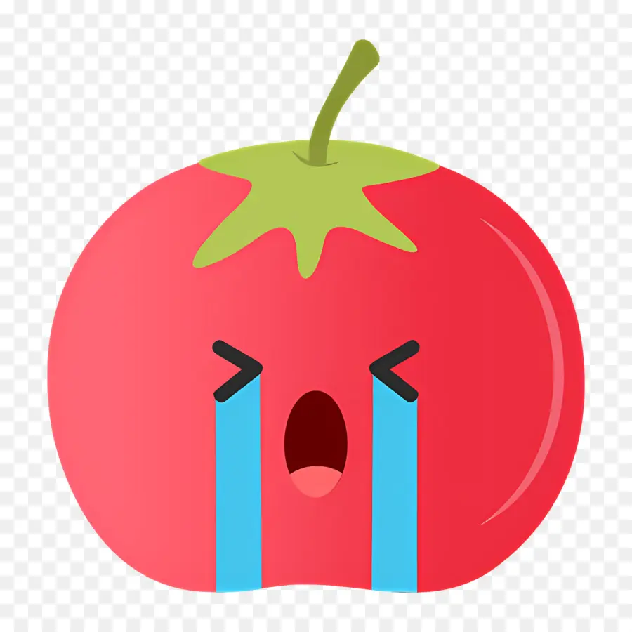 Emoji Qui Pleure，Tomate Qui Pleure PNG