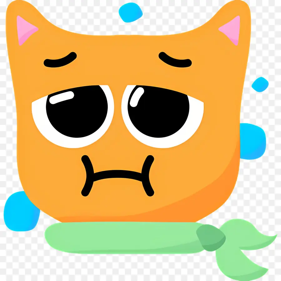 Chat Emoji，Chat Triste PNG