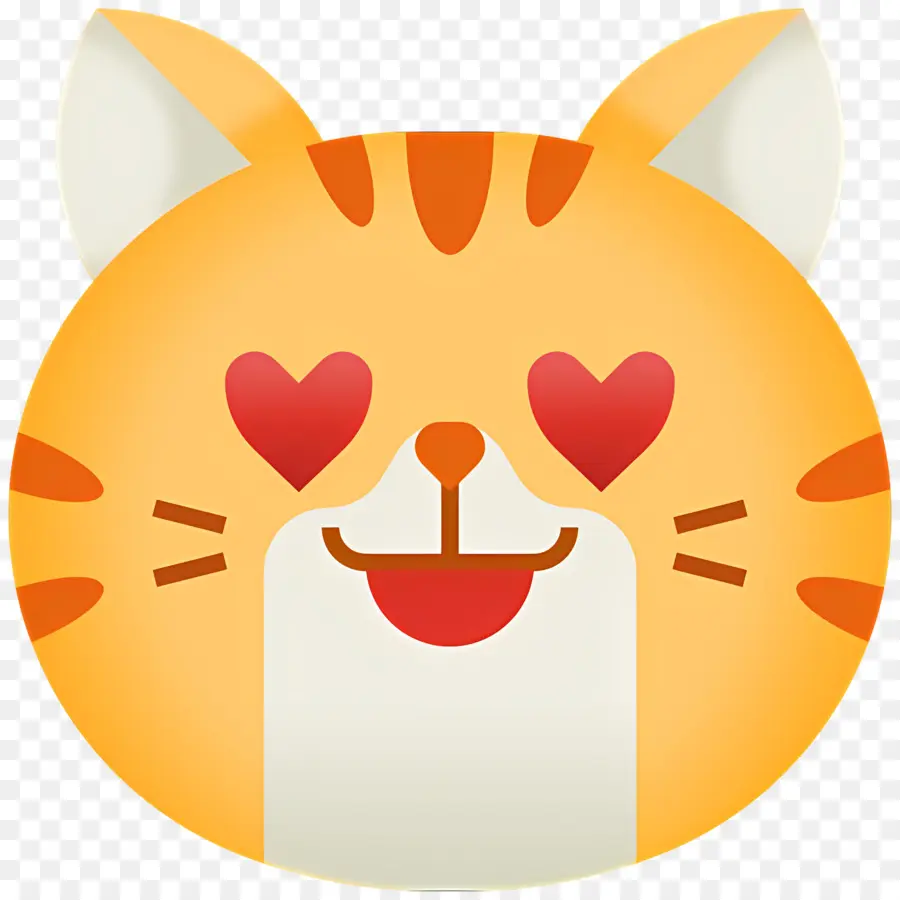 Chat Emoji，Chat Heureux PNG